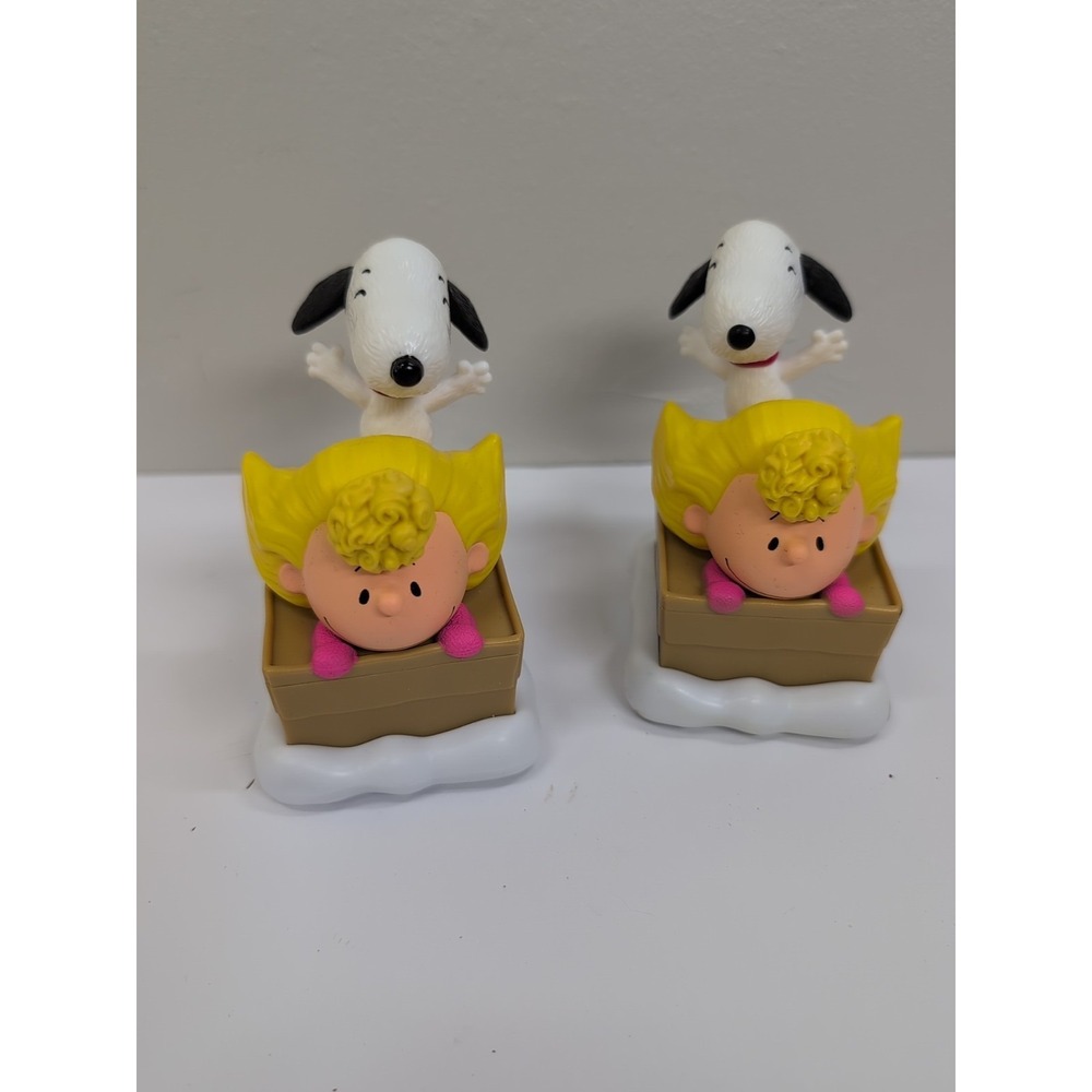 2 Peanuts Movie Sally and Snoopy Happy Meal Toy McDonalds 2015